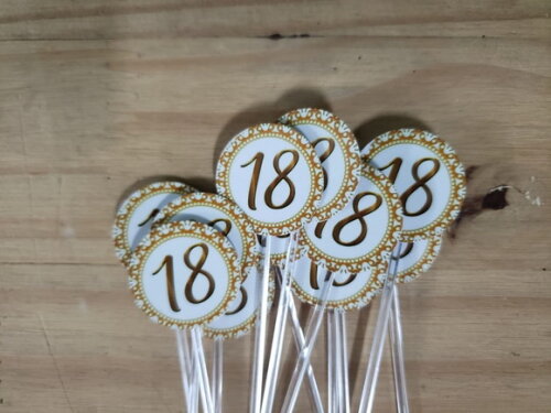 18 Anos Topper para Docinhos Pronta Entrega