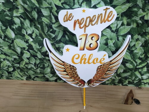 18 Anos Topo de Bolo Personalizado Pronta Entrega