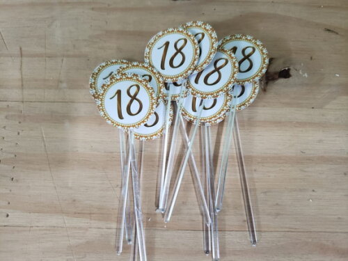 18 Anos Topper para Docinhos Pronta Entrega