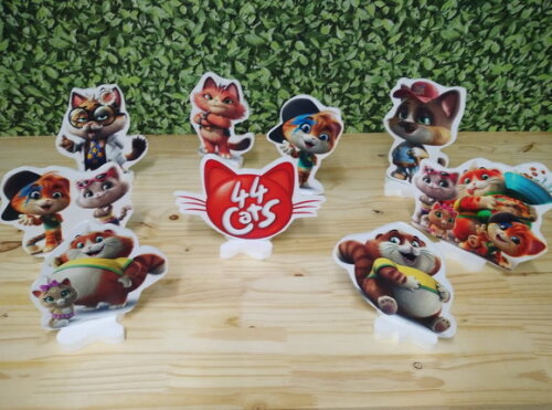 44 Gatos Kit de Mesa Displays 9 Peças Pronta Entrega