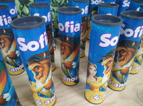 a Bela e a Fera Lembrancinha Pega Varetas Personalizada