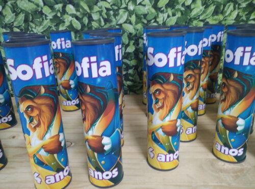 a Bela e a Fera Lembrancinha Pega Varetas Personalizada