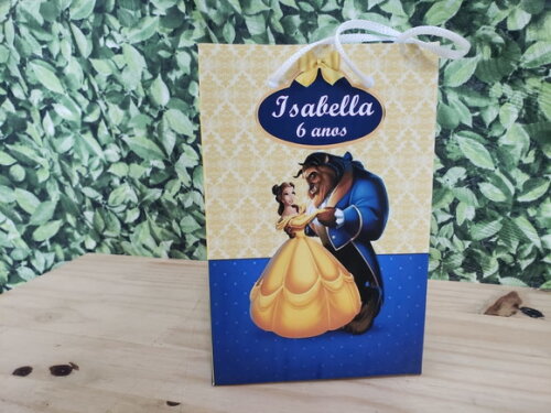 a Bela e a Fera Sacola Personalizada Pronta Entrega