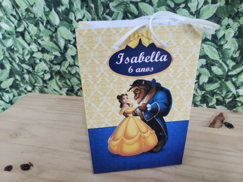 a Bela e a Fera Sacola Personalizada Pronta Entrega