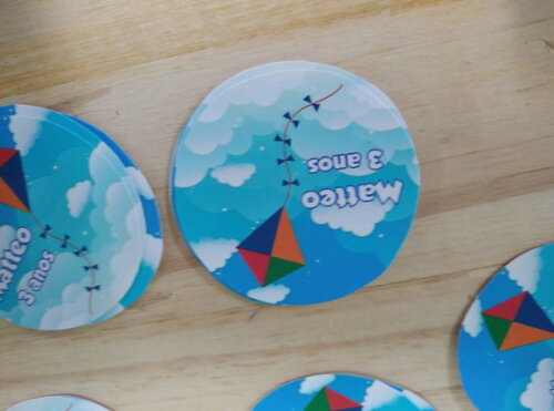 Adesivos 5 cm Todos Temas Personalizados Pronta Entrega