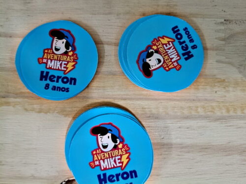 Adesivos as Aventuras de Mike Adesivos 5 cm Personalizados