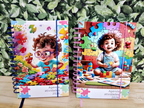 Agenda Autismo 2026 - Personalizada Pronta Entrega