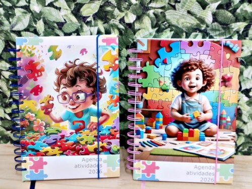 Agenda Autismo 2026 - Personalizada Pronta Entrega