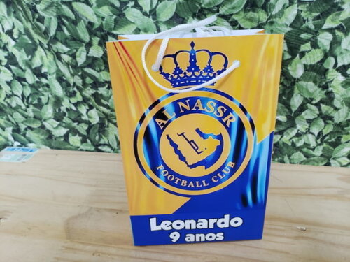 Al Nassr Sacola Personalizada T 20x13,5x5,5 cm