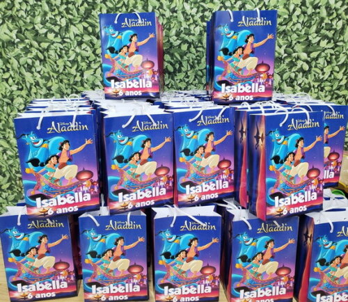 Aladdim Sacola Personalizada Pronta Entrega
