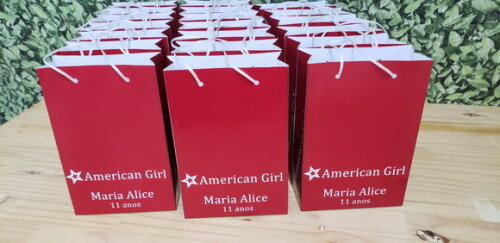 American Girl Sacola Personalizada Pronta Entrega