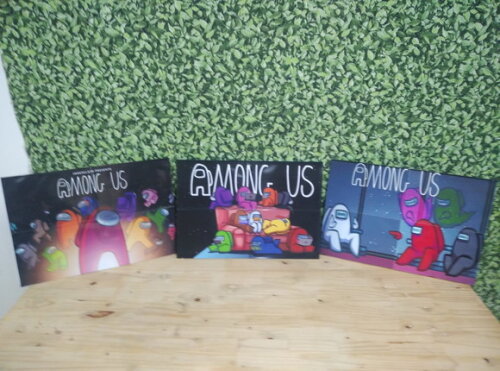 Among Us Kit de Parede 3 Peças Pronta Entrega