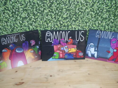 Among Us Kit de Parede 3 Peças Pronta Entrega