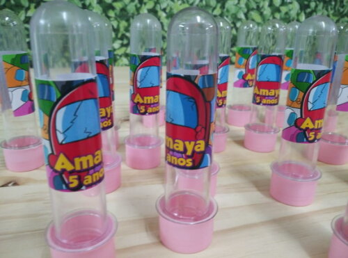 Among Us Tubetes Personalizados Pronta Entrega