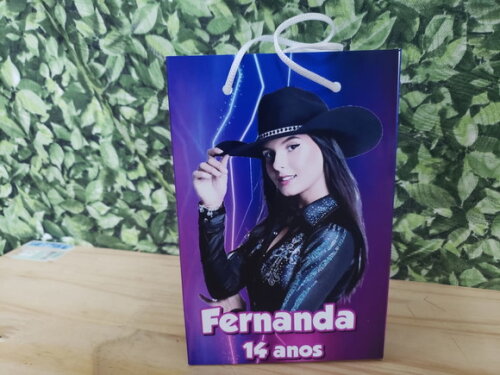 Ana Castela Boiadeira Sacola Personalizada Pronta Entrega