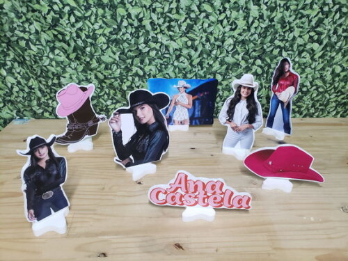 Ana Castela Kit Displays de Mesa 8 Peças Pronta Entrega