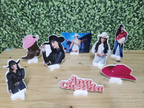 Ana Castela Kit Displays de Mesa 8 Peças Pronta Entrega