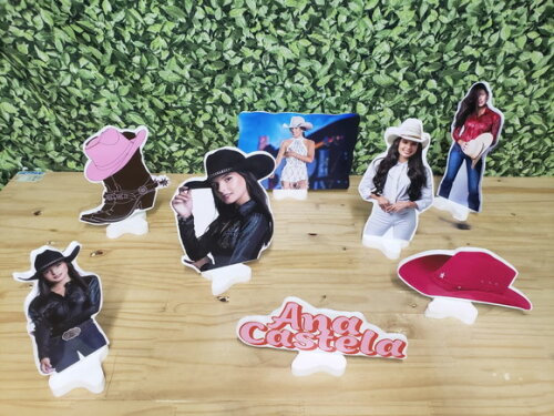Ana Castela Kit Displays de Mesa 8 Peças Pronta Entrega