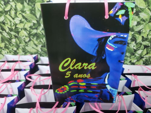 Ana Castela Neon Sacola Personalizada Pronta Entrega