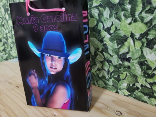 Ana Castela Neon Sacola Personalizada Pronta Entrega