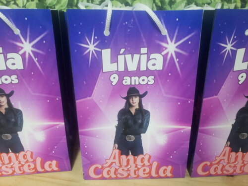 Ana Castela Sacola Personalizada Pronta Entrega