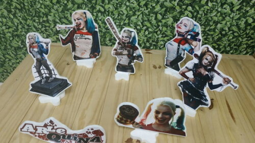 Arlequina Kit Displays de Mesa 7 Peças Pronta Entrega