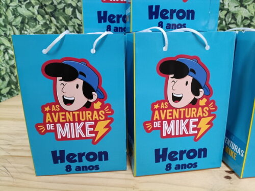 as Aventuras de Mike Sacola Personalizada Pronta Entrega
