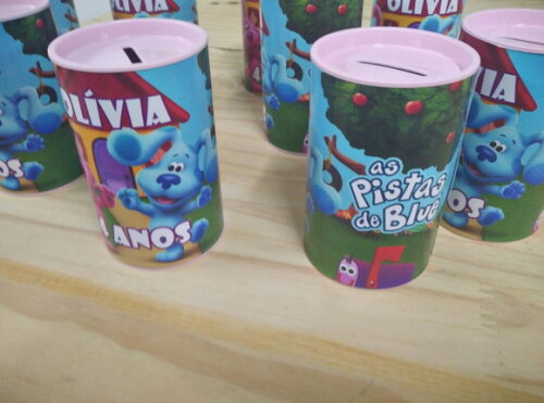 as Pistas da Blue Cofrinho Personalizado Pronta Entrega