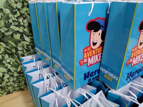 as Aventuras de Mike Sacola Personalizada Pronta Entrega