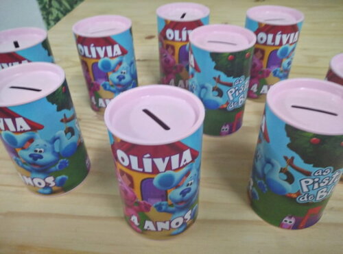 as Pistas da Blue Cofrinho Personalizado Pronta Entrega