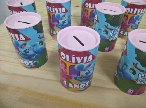 as Pistas da Blue Cofrinho Personalizado Pronta Entrega