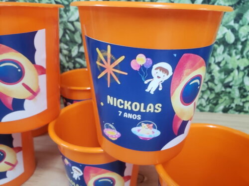Astronauta Baldinho Personalizado Pronta Entrega