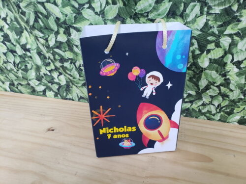 Astronauta Sacola Personalizada Pronta Entrega