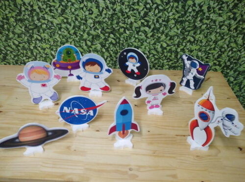 Astronauta Kit Displays de Mesa 10 Unidades Pronta Entrega