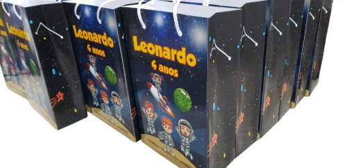 Astronauta Sacola Personalizada Pronta Entrega