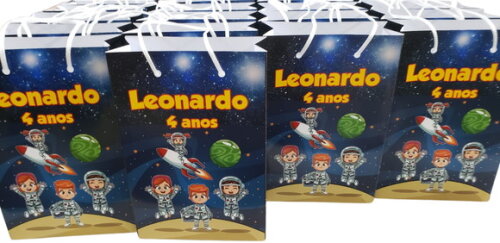 Astronauta Sacola Personalizada Pronta Entrega
