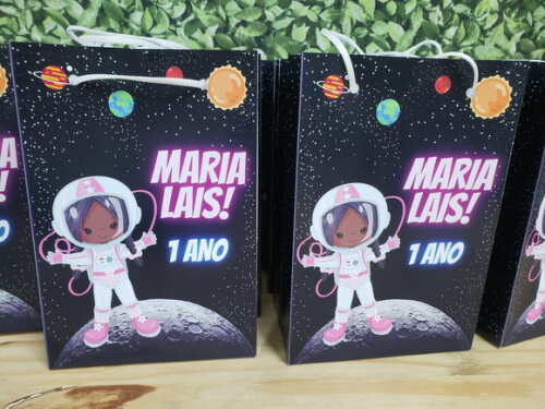Astronauta Sacola Personalizada Pronta Entrega
