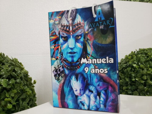 Avatar Sacola Personalizada Pronta Entrega 20x13,5x5,5 cm