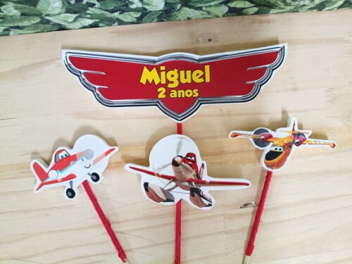 Aviões Disney Topo de Bolo Personalizado