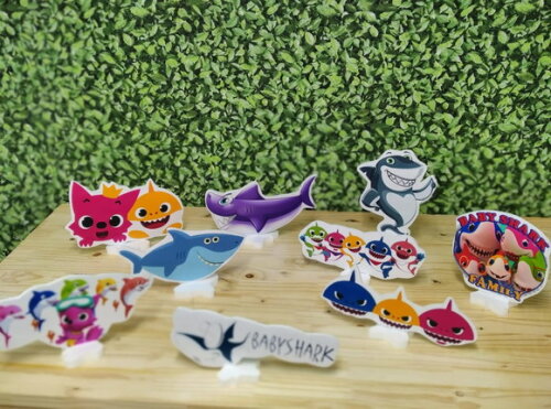 Baby Shark Kit de Mesa Displays 9 Peças Pronta Entrega