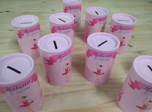 Bailarina Cofrinhos Personalizados Pronta Entrega