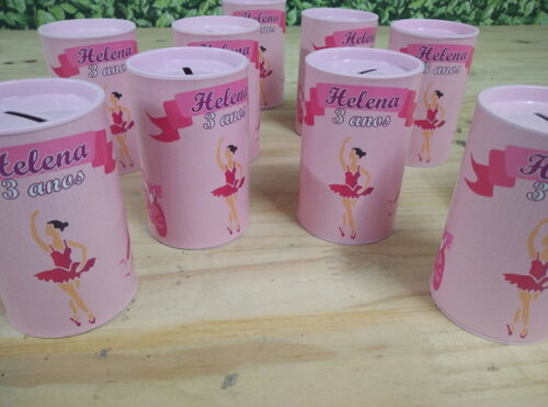 Bailarina Cofrinhos Personalizados Pronta Entrega