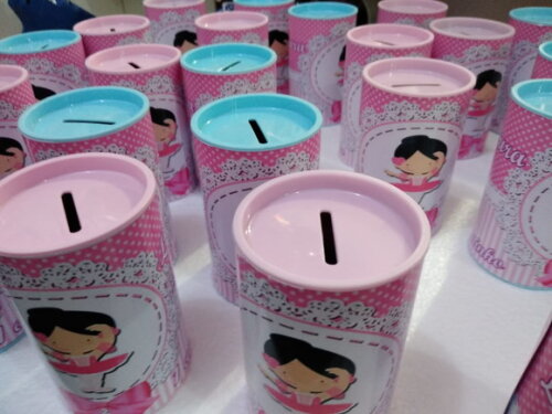 Bailarina Cofrinhos Personalizados Pronta Entrega