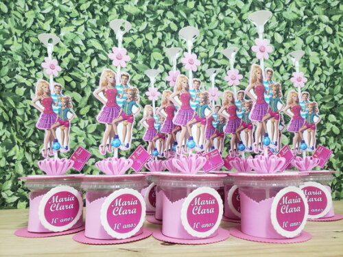 Barbie Centro de Mesa Personalizada