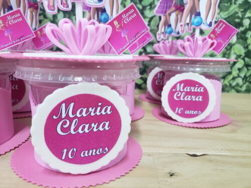 Barbie Centro de Mesa Personalizada