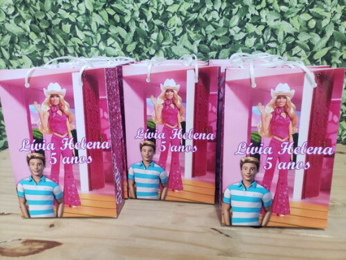 Barbie e Ken Sacola Personalizada Pronta Entrega