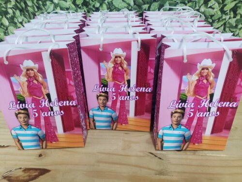 Barbie e Ken Sacola Personalizada Pronta Entrega