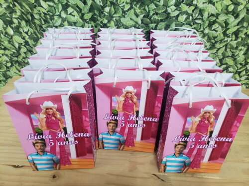 Barbie e Ken Sacola Personalizada Pronta Entrega
