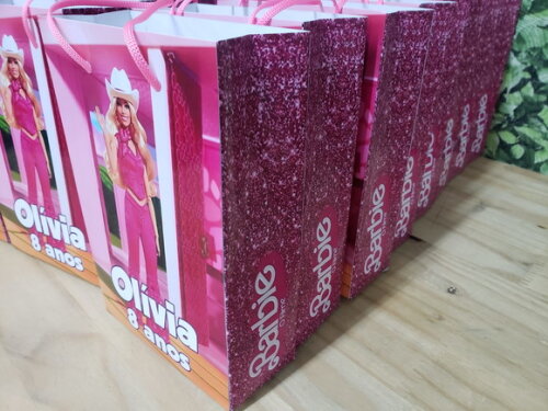 Barbie Nova Sacola Personalizada Pronta Entrega