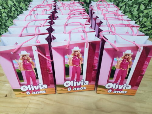 Barbie Nova Sacola Personalizada Pronta Entrega